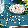 500Pcs Plating Acrylic Beads PACR-TADJ0001-01C-4