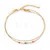 Elegant Glass Seed Beaded Bracelets JA5046-2-3