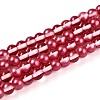 Baking Paint Transparent Glass Beads Strands DGLA-N011-6mm-06-1