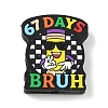 Number 6 7 Theme Cartoon Silicone Beads SIL-E013-02F-1