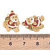 Christmas 304 Stainless Steel Enamel Pendants SA-CBA85C0-02I-G-3