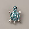 Alloy Rhinestone Snap Buttons FIND-WH0111-246-1