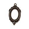 Vintage Tibetan Style Alloy Pendant Cabochon Bezel Settings X-TIBEP-M018-40AB-NF-1