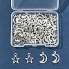 50Pcs 2 Styles Tibetan Style Alloy Charms TIBEP-FS0001-29AS-6