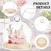 Clear Glass Dessert/Cake Cloche Dome Display Cases ODIS-WH0029-30-5