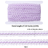 25M Nylon Elastic Pleated Lace Trim OCOR-CY0001-13D-2