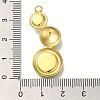 Ion Plating(IP) 304 Stainless Steel Cabochon Settings for Enamel STAS-U031-04G-3