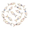 Printed Alloy Enamel Big Pendants RB-CBAA915-01G-1