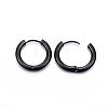 304 Stainless Steel Huggie Hoop Earrings LS-EJEW-F111-18mm-B-2