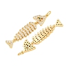 Brass Micro Pave Cubic Zirconia Pendants CU-CBAB3AD-08G-01-2
