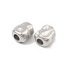 Hammered 304 Stainless Steel Beads STAS-B127-01P-07-2