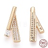 925 Sterling Silver Micro Pave Cubic Zirconia Pendants STER-T004-17G-1