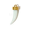 304 Stainless Steel Resin Pendants STAS-OY004-87G-1