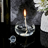 Transparent Glass Candle Holders with Candle Wick LS-DIY-WH0308-996B-4