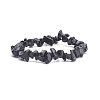 Natural Obsidian Chips Beaded Jewelry Set SJEW-JS01232-01-4