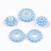 Rubberized Style Acrylic Beads MACR-T022-02C-3
