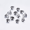 202 Stainless Steel Bead Cap Pendant Bails STAS-L198-05A-1