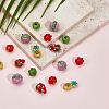25Pcs 5 Styles Handmade Porcelain Beads PORC-PA0001-52-4