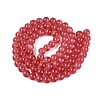 Transparent Glass Imitation Cat Eye Beads Strands GLAA-Q110-01C-12-2