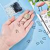 200Pcs 2 Colors Plastic Earring Hooks KY-SC0001-67-3