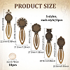 10Pcs Zinc Alloy Bookmark Cabochon Settings FIND-ME0004-26-2