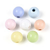 Easter Spray Painted Schima Wood Beads WOOD-T033-03M-02-1