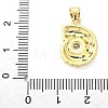 Brass Micro Pave Cubic Zirconia Pendants KK-S511-04B-G-3