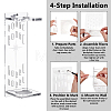 Acrylic Wall-Mounted Sword Display Stands ODIS-WH0099-269-3