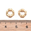 Brass Micro Pave Cubic Zirconia Beads KK-B125-11G-2