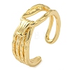 Brass Open Cuff Ring for Women RJEW-Z070-05G-02-1