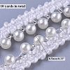 Plastic Imitation Pearl Beads Ribbon FIND-WH0043-55-2