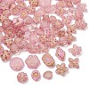 Frosted Transparent Acrylic Beads OACR-Z041-08-2