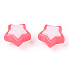 Two Tone Opaque Acrylic Beads SACR-I005-04A-03-2