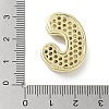 Rack Plating Brass Micro Pave Clear Cubic Zirconia Pendants X-KK-R163-05C-G-2