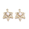 Alloy with ABS Imitation Pearl & Crystal Rhinestone & Acrylic Pendants PALLOY-Q466-04G-01-1