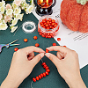 DIY Pumpkin Bead Stretch Bracelets Making Kits DIY-SC0014-66-4