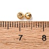 Real 24K Gold Plated Brass Round Spacer Beads X-PALLOY-M029-03G-3