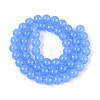 Imitation Jade Glass Beads Strands GLAA-N058-6mm-C01-3