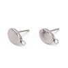 201 Stainless Steel Stud Earring Findings X-STAS-G266-15P-1