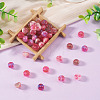 40Pcs 4 Colors Resin UV Reactive Beads RESI-TA0005-69-6