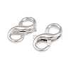 Alloy Lobster Claw Clasps AL-CBAA02B-01P-2