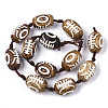 Tibetan Style dZi Beads Strands TDZI-R001-03D-2