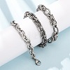 Vintage 304 Stainless Steel Mixed Chain Necklaces NJEW-C115-11AS-1