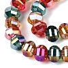 Electroplate Transparent Glass Beads Strands EGLA-N022-14A-B01-3