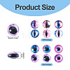 70Pcs 2 Styles Glass Cabochons GLAA-TADJ0001-18A-4