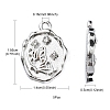 Alloy Crystal Rhinestone Pendants FIND-YW0001-88-4