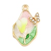 Alloy with Enamel Pendants RB-CBA01F2-02G-C-1