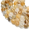 Grade A Natural Yellow Hematoid Quartz Beads Strands G-L642-F04-12mm-4