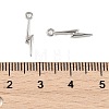 SHEGRACE Brass Lightning Bolt Charms XGR0168P-106P-3