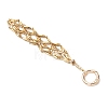 304 Stainless Steel Macrame Pouch Empty Stone Holder Pendant Decorations SA-CJ5EA2-01-4